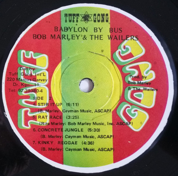 Bob Marley & The Wailers : Babylon By Bus (2xLP, Album, RE, 4th)