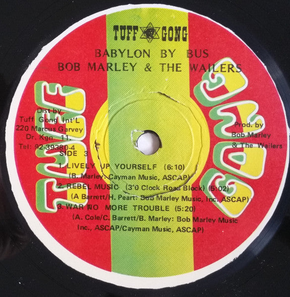 Bob Marley & The Wailers : Babylon By Bus (2xLP, Album, RE, 4th)