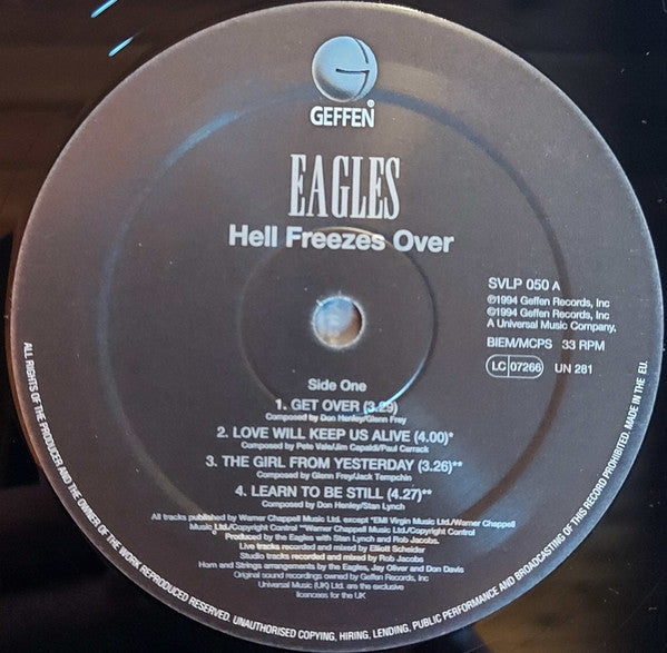 Eagles : Hell Freezes Over (2xLP, Ltd, RE, 180)