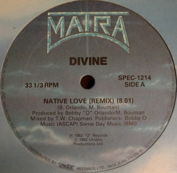 Divine / Oh Romeo : Native Love (Remix) / These Memories (Remix) (12", RE)