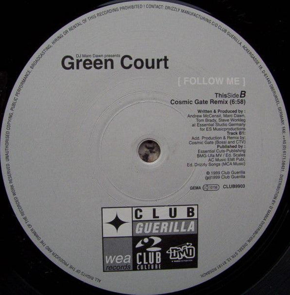 DJ Marc Dawn* Presents Green Court : Follow Me (12")