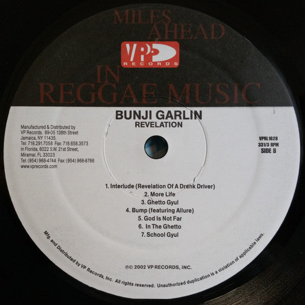 Bunji Garlin : Revelation (LP, Album)