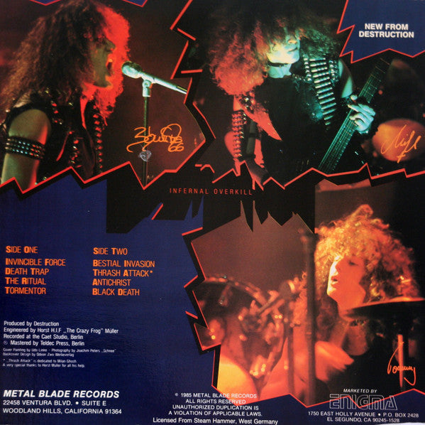 Destruction : Infernal Overkill (LP, Album)