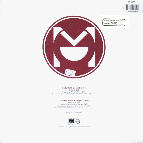 Orchestral Manoeuvres In The Dark : If You Leave (Extended Version) (12", Single, Promo, B P)