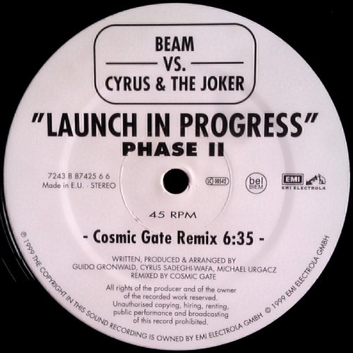 Beam vs. Cyrus & The Joker : Launch In Progress (Phase II) (12")