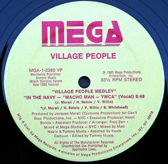 Village People : Sex Over The Phone / Medley (12")