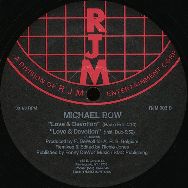 Michael Bow : Love & Devotion (12")