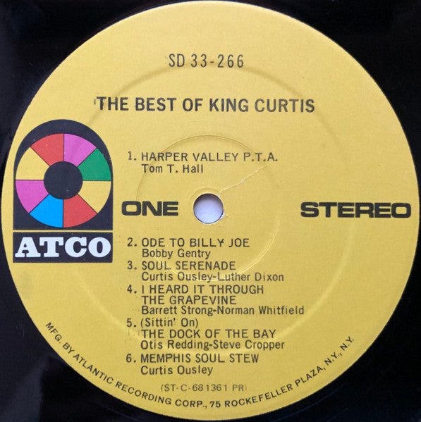 King Curtis : The Best Of King Curtis (LP, Comp, RE, PR )