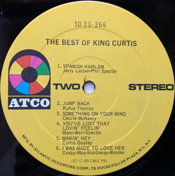 King Curtis : The Best Of King Curtis (LP, Comp, RE, PR )