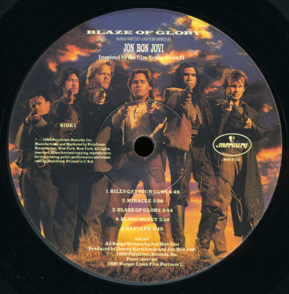 Jon Bon Jovi : Blaze Of Glory (LP, Album)