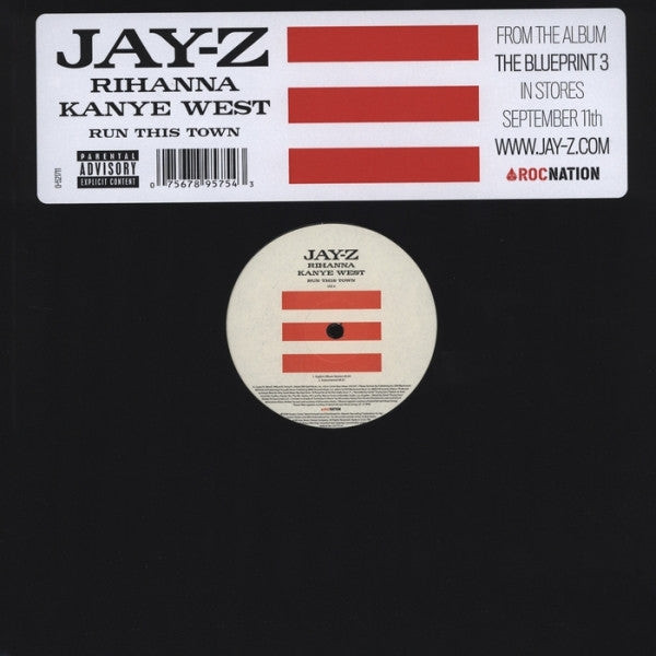 Jay-Z, Rihanna, Kanye West : Run This Town (12", Single)