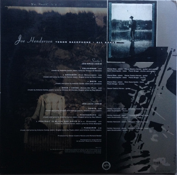 Joe Henderson : Double Rainbow - The Music Of Carlos Jobim (LP, Album, Ltd, Num, Promo)