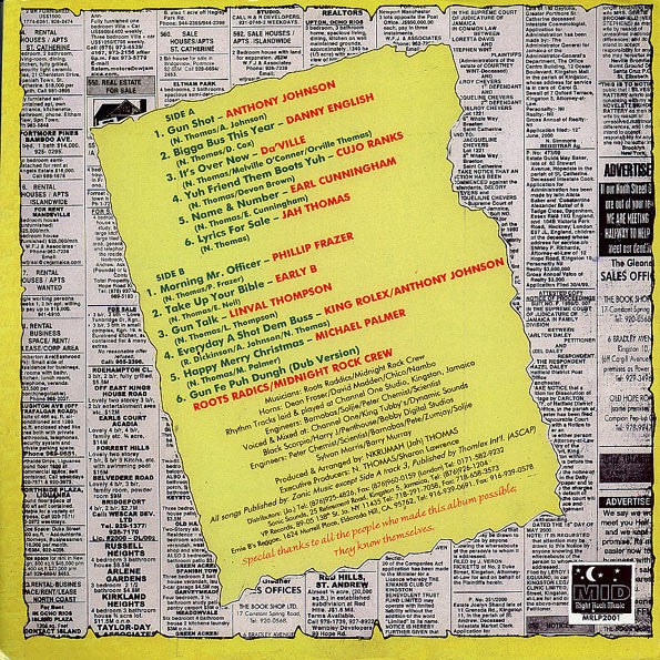 Various : Midnight Rock Presents Gunshot Rhythm (LP, Comp, RP)