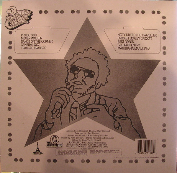 Jah Thomas : Dance On The Corner (LP, Album, RP)