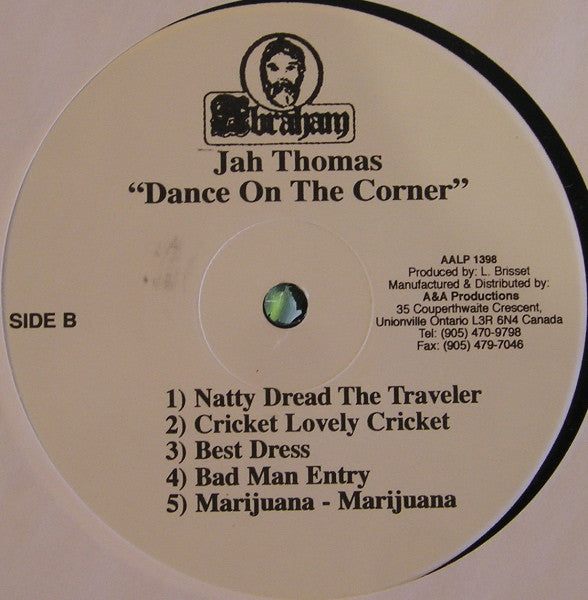 Jah Thomas : Dance On The Corner (LP, Album, RP)