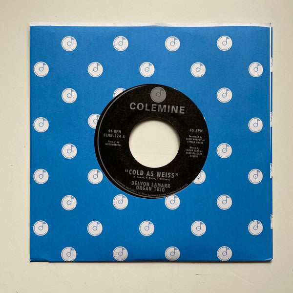 Delvon Lamarr Organ Trio : Cold As Weiss (7", Single, Ltd, Blu)