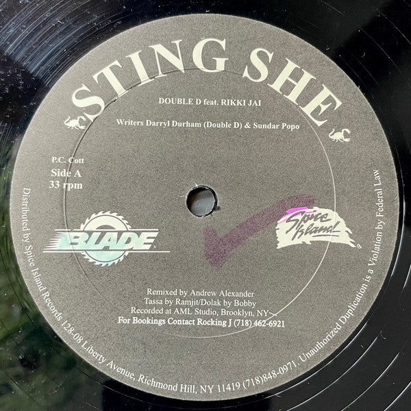 Double D (21) Feat. Rikki Jai : Sting She (12")