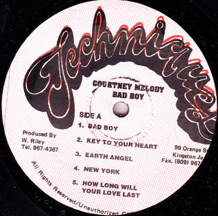 Courtney Melody : Bad Boy (LP, Album, RP)
