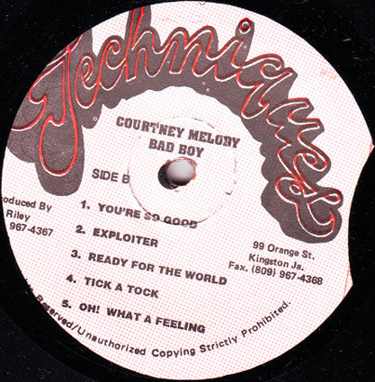Courtney Melody : Bad Boy (LP, Album, RP)