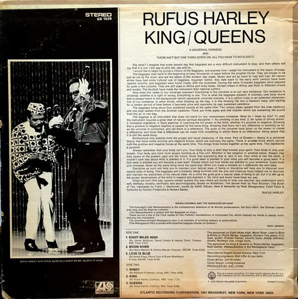 Rufus Harley : King / Queens (LP, Album, PR )