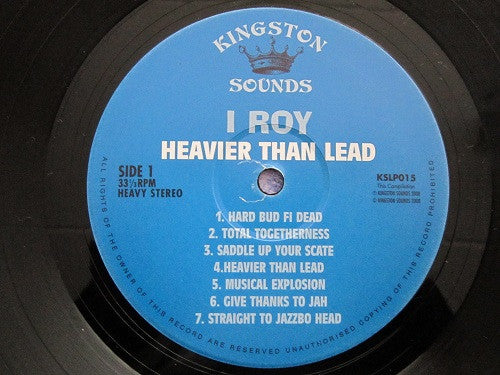I-Roy : Heavier Than Lead (LP, Comp)