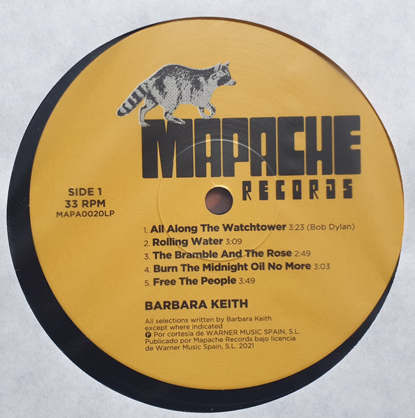 Buy Barbara Keith : Barbara Keith (LP, Album, RE) Online for a