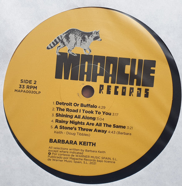 Barbara Keith : Barbara Keith (LP, Album, RE)