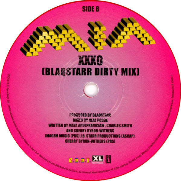 MIA* : XXXO (7", Single, Red)