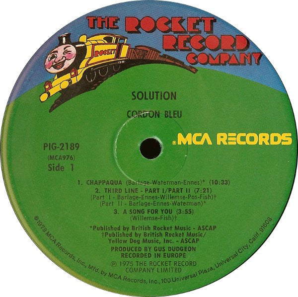 Solution (4) : Cordon Bleu (LP, Album, Pin)