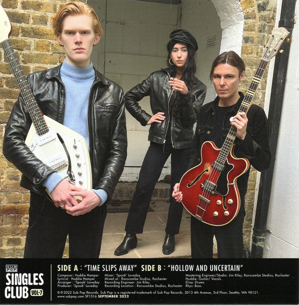 The Shadracks (3) : Time Slips Away b/w Hollow And Uncertain (7", Single, Club, Ltd, Ora)