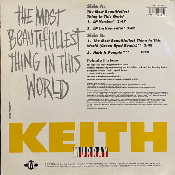 Buy Keith Murray : The Most Beautifullest Thing In This World (12