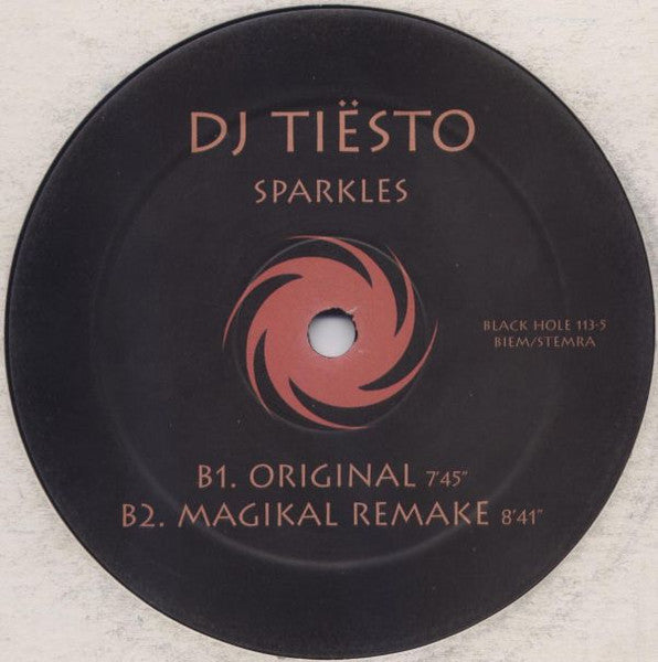 DJ Tiësto : Sparkles (12", Gen)