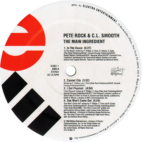 Pete Rock & C.L. Smooth : The Main Ingredient (2xLP, Album)