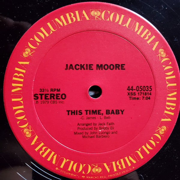 Jackie Moore : This Time Baby (12", RE)