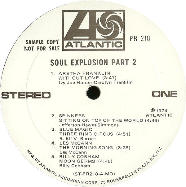 Various : Soul Explosion: Part 2 (LP, Promo, Smplr)