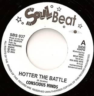 Conscious Minds* : Hotter The Battle / Brain Wash (7", RE)