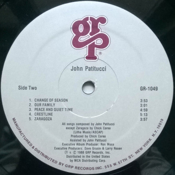 John Patitucci : John Patitucci (LP, Album)