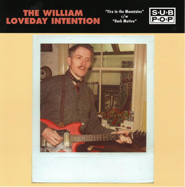 The William Loveday Intention : Fire In The Mountains c/w Dark Motive (7", Single, Club, Ltd, Red)