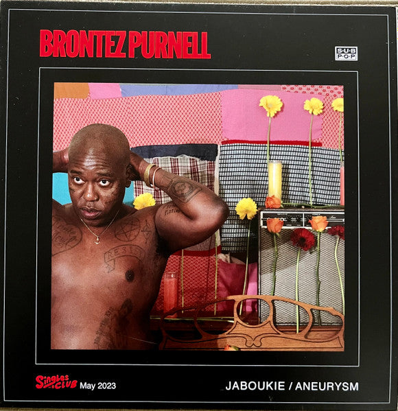 Brontez Purnell : Jaboukie / Aneurysm (7", Single, Ltd, Red)