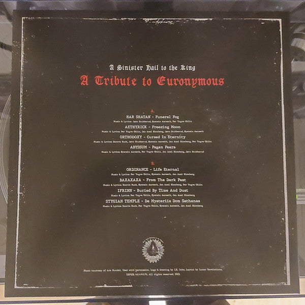 Various : A Sinister Hail To The King - A Tribute To Euronymous (LP, Album, Ltd)