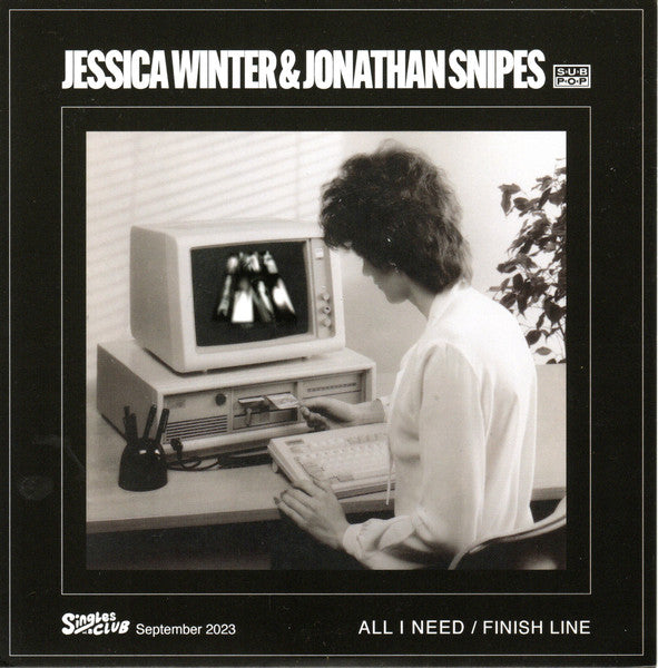 Jessica Winter  &  Jonathan Snipes : All I Need b/w Finish Line (7", Club, Ltd, Cle)