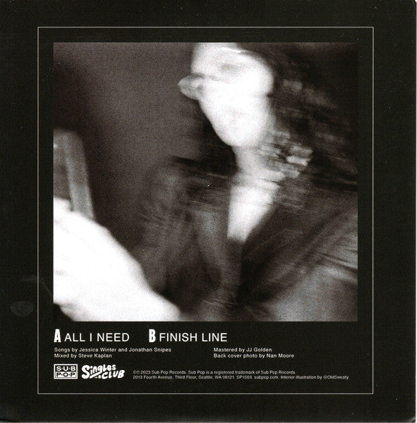 Jessica Winter  &  Jonathan Snipes : All I Need b/w Finish Line (7", Club, Ltd, Cle)