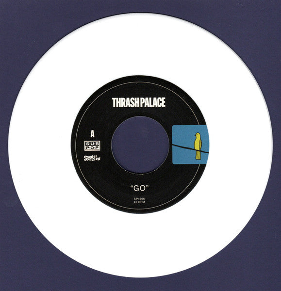Thrash Palace : Go b/w Teenage Spaceship (7", Club, Ltd, Whi)