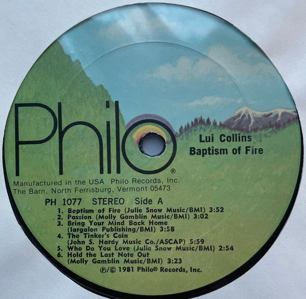 Lui Collins : Baptism Of Fire (LP, Album)