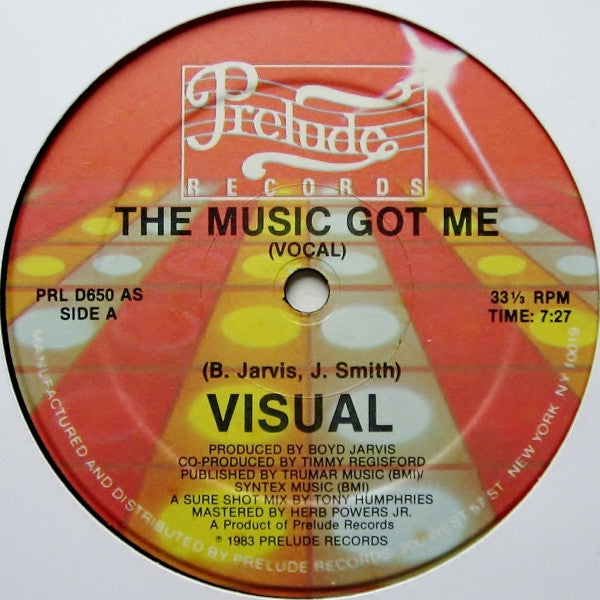 Visual : The Music Got Me (12", M/Print)