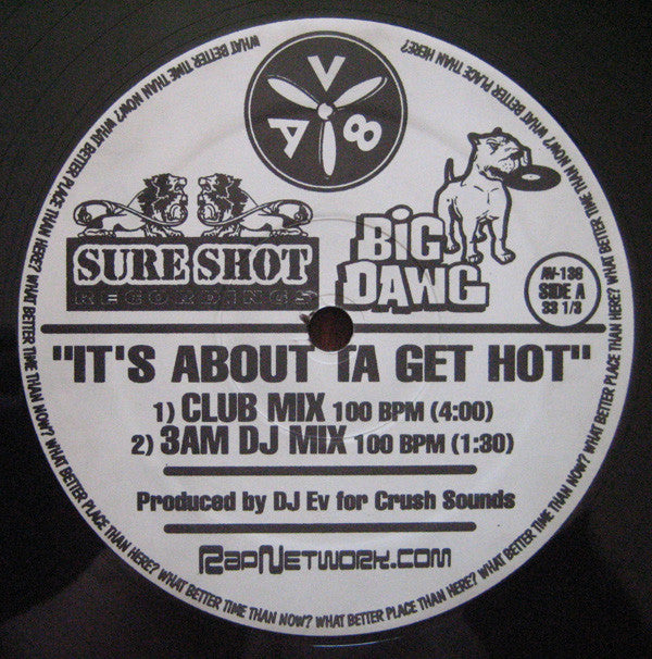 DJ EV : It's About Ta Get Hot (12", Club)