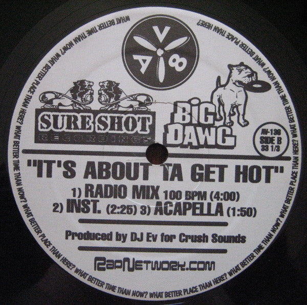 DJ EV : It's About Ta Get Hot (12", Club)