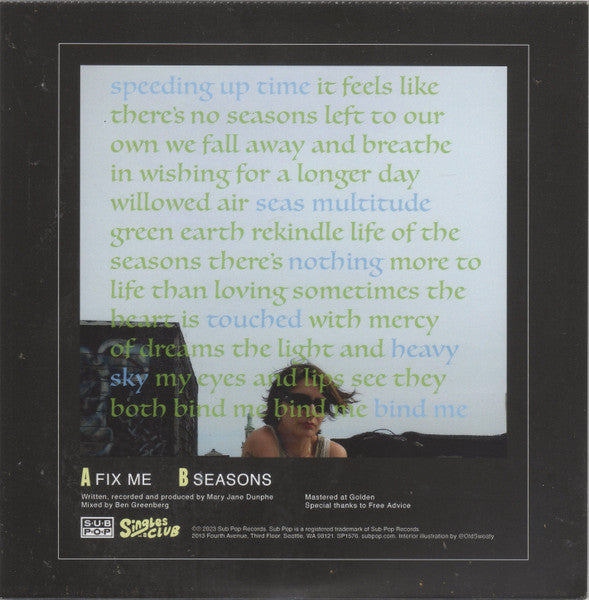 Mary Jane Dunphe : Fix Me / Seasons (7", Single, Ltd, Cle)