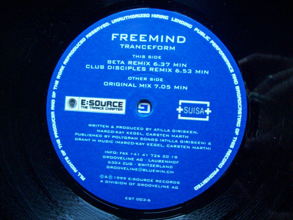 Freemind : Tranceform (12")