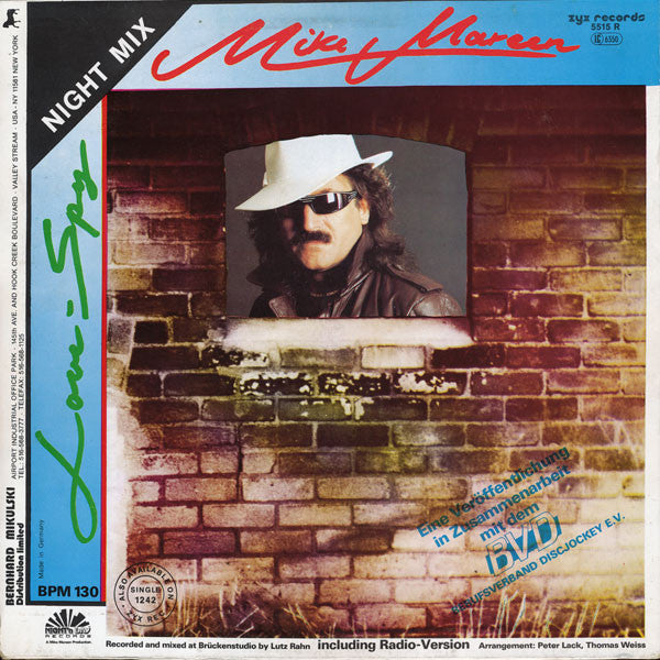 Mike Mareen : Love-Spy (Night Mix) (12", Maxi, M/Print)